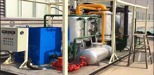 small pyrolysis machine for waste tires waste plastics to oil