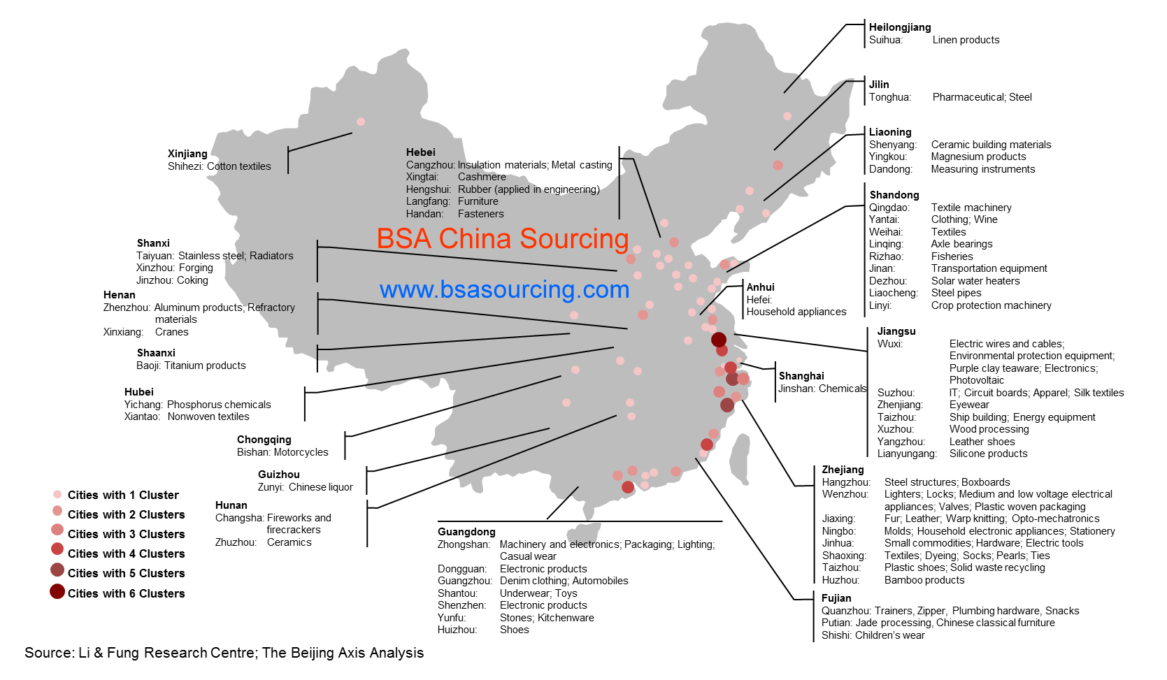 Best 100 China Industrial Clusters Map+Complete Guide+Tips